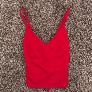 Silence + Noise Back Tie Tank Top